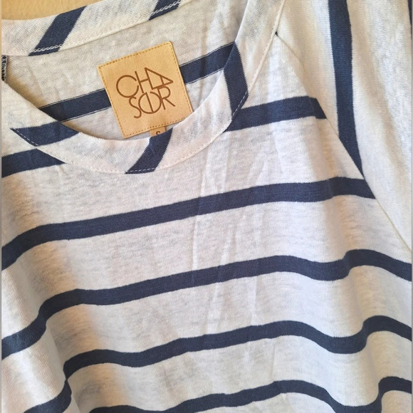 Chaser Striped Cap Sleeve T-Shirt size S - Picture 6 of 7